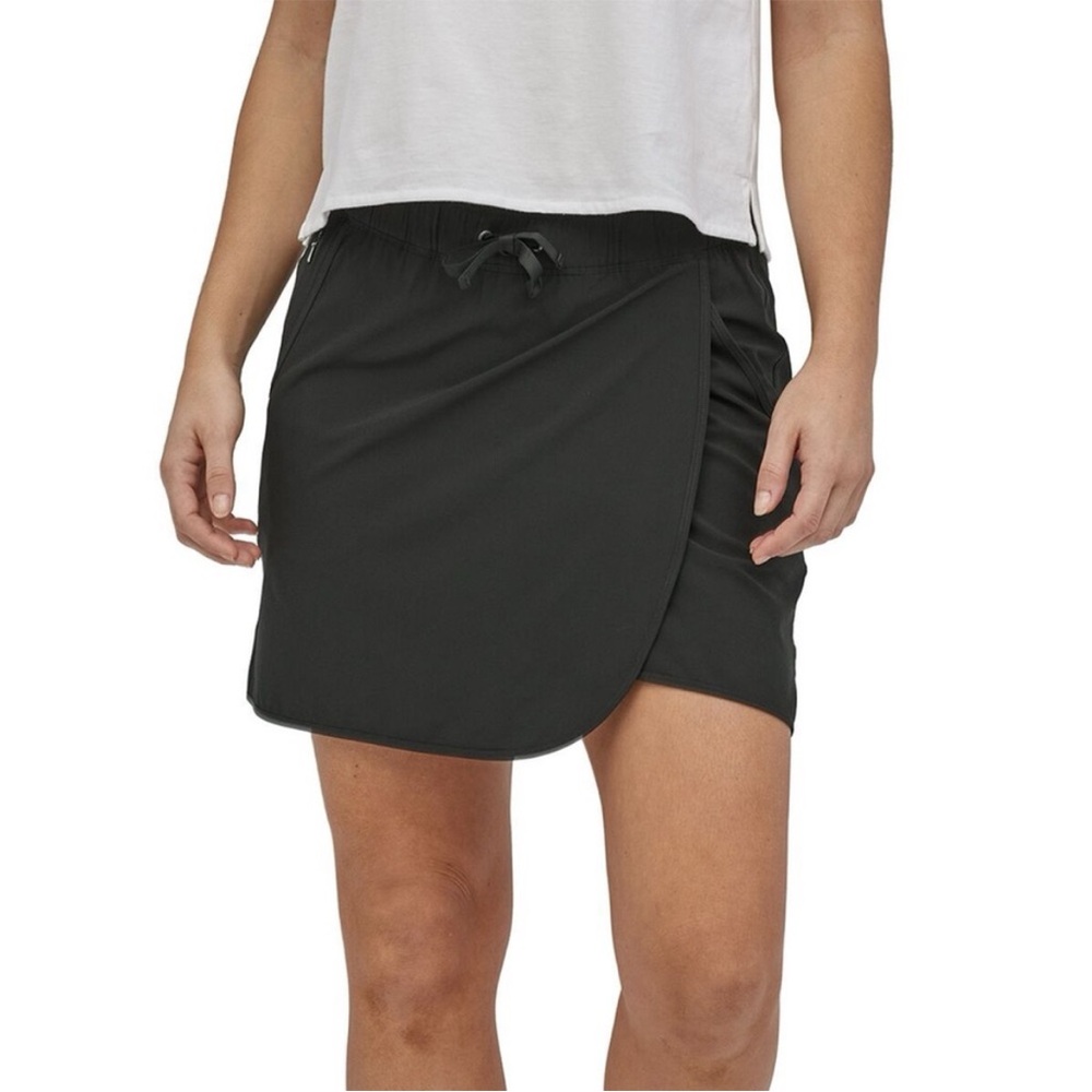 Patagonia Fleetwith Skort Lightweight Active Skirt Black Sz S
